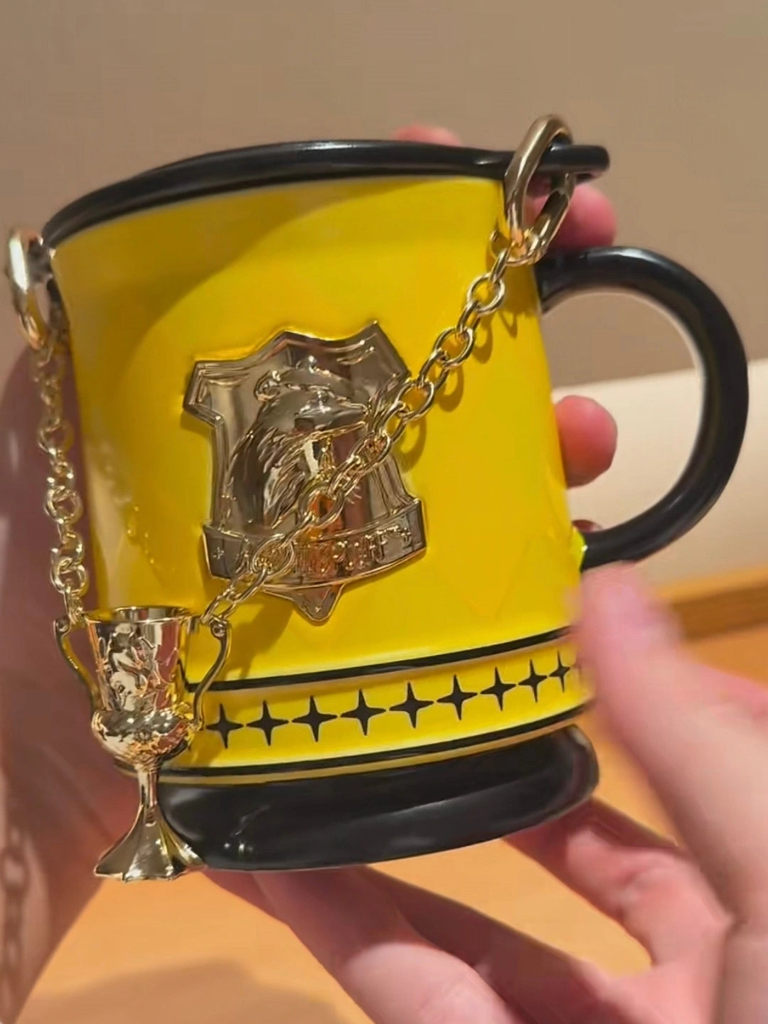 Starbucks x Harry Potter Hufflepuff Mug 365ml on hand