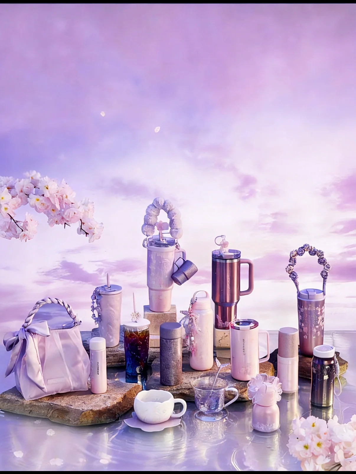 Starbucks China 2026 Purple Sakura Twilight Cups Tumblers Collection