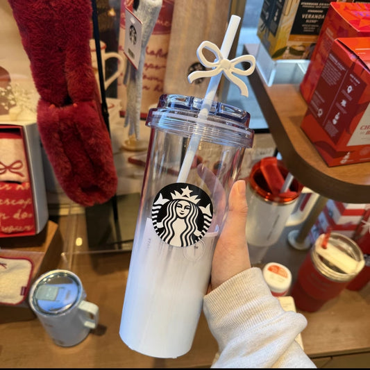 Starbucks Korea Sky Blue Straw Cup 887ml on hand