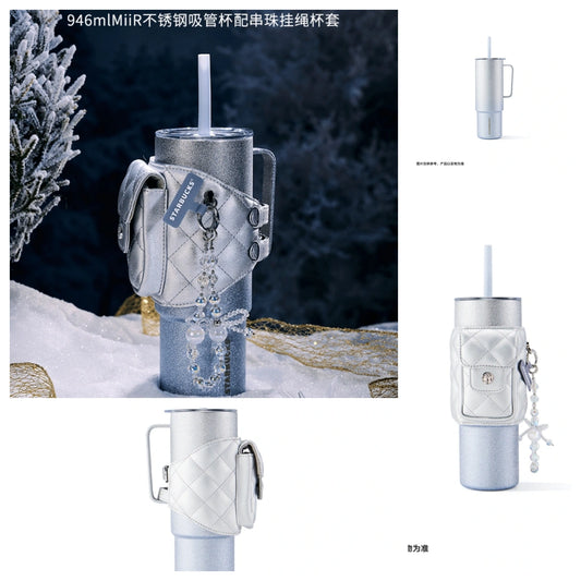 Snowlit Wonderland Mirr SS Venti Straw Cup 946ml display