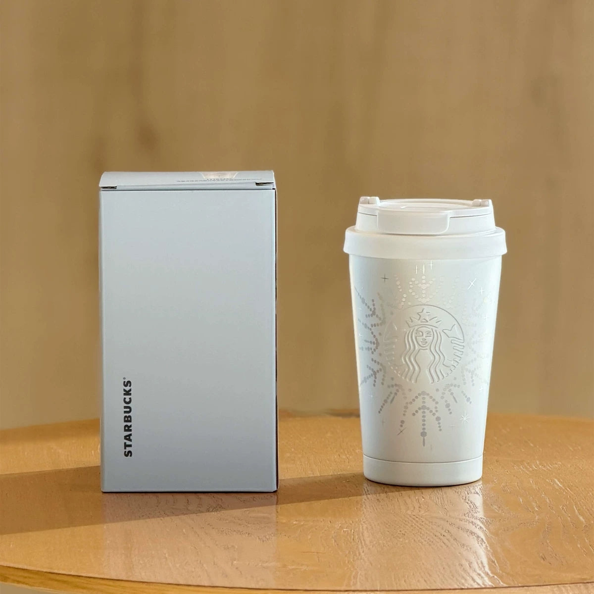 Starbucks Winter Snowlit Wonderland SS Thermos Cup front