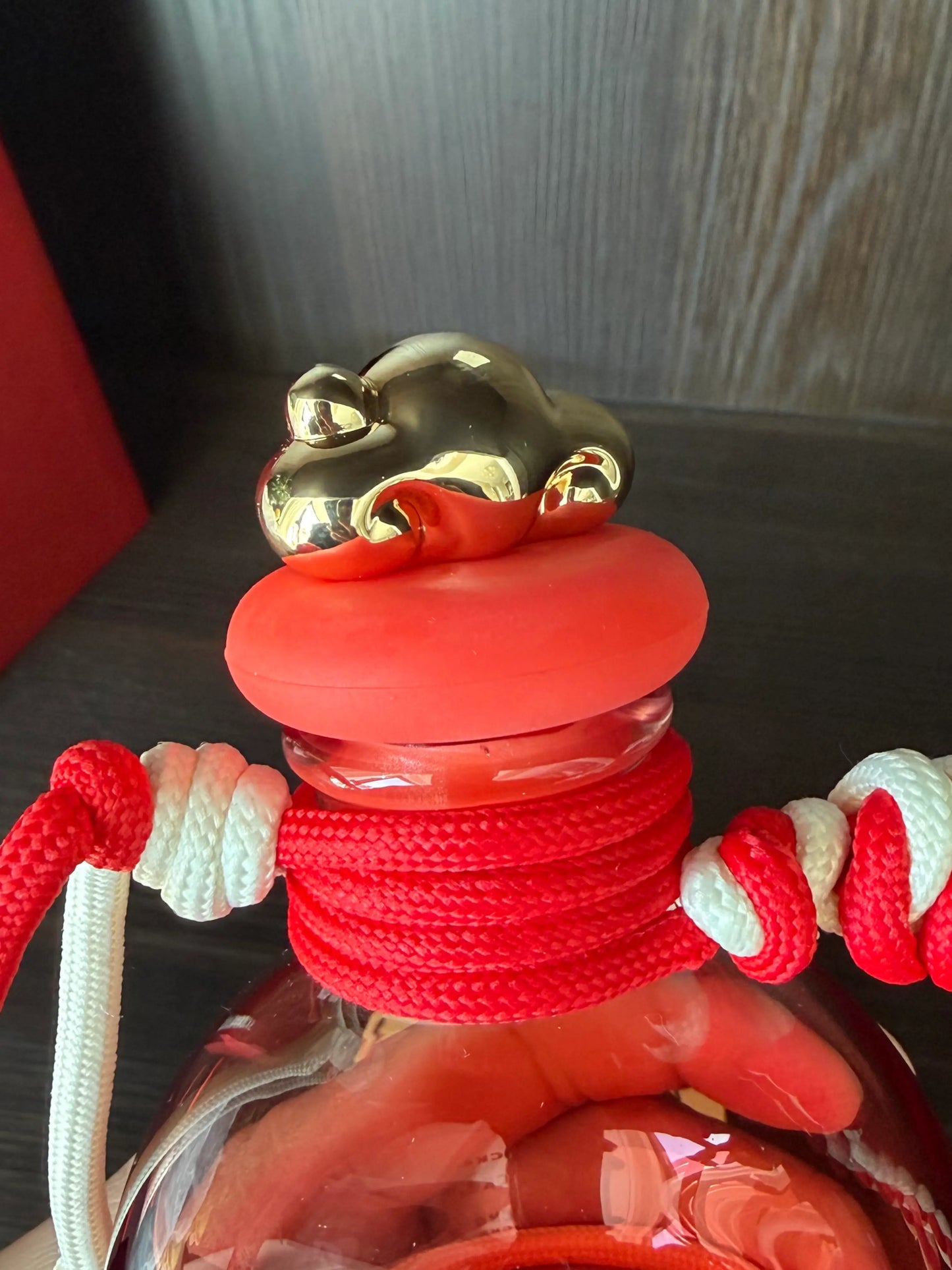 Lid of Starbucks 2026 China New Year of Horse calabash glass straw cup 