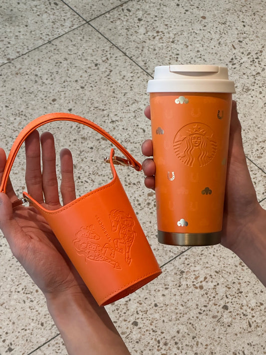 Starbucks China New Year of Horse SS Tabletop Cup with Cover 500ml ON HAND