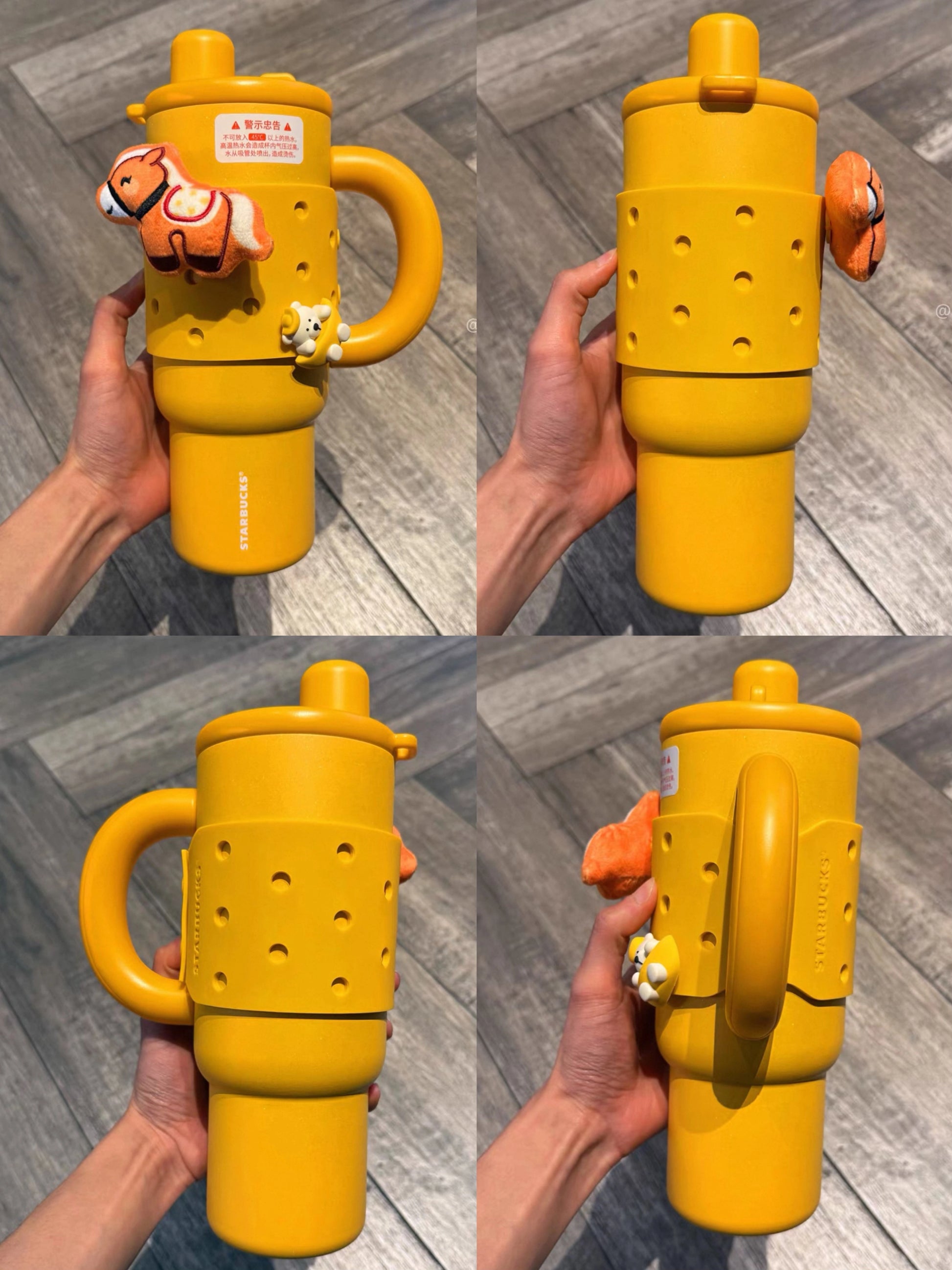 Starbucks 2026 China New Year of Horse Yuanbao Bear Style SS Cup 1170ml in hand