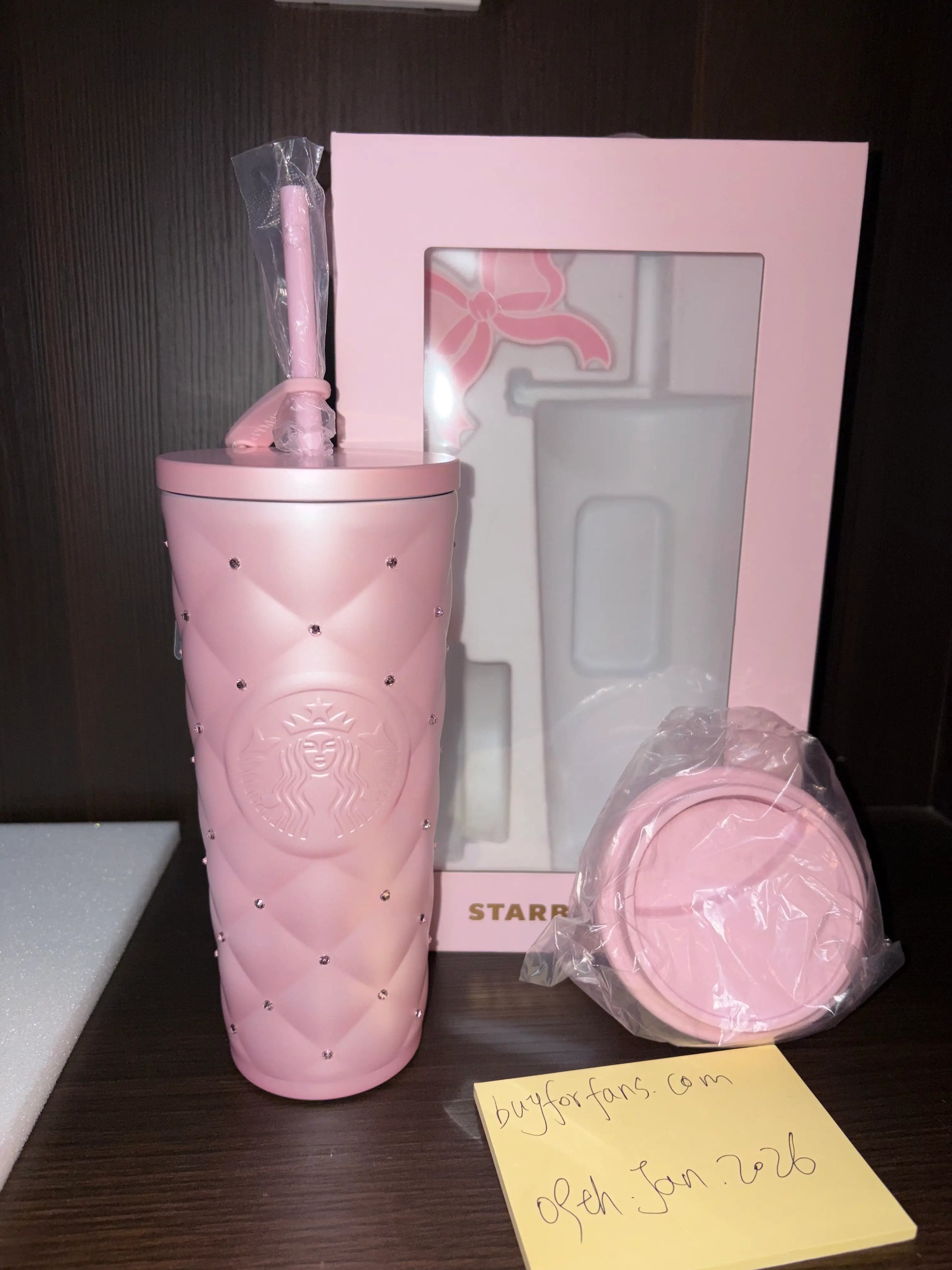 Unboxing of Starbucks 2026 China Valentine’s Puffy Duck double-lid stainless steel diamond tumbler