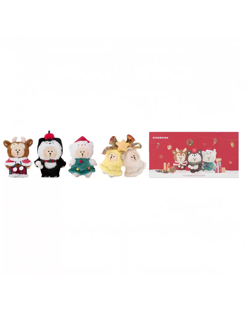 starbuks xmas bear manager pendant blind box