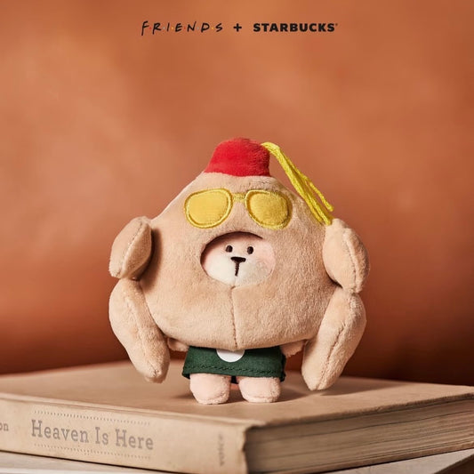 Starbucks Korea+Friends Co-Branded Bear ORnament Keychain display