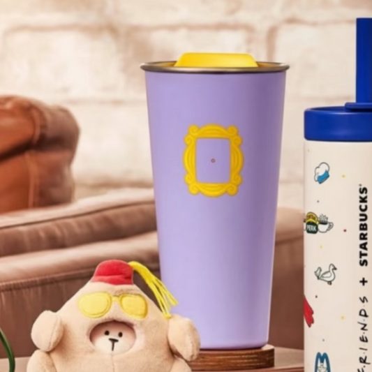 Starbucks Korea+Friends Co-Branded SS Purple Tumbler 473ml Display