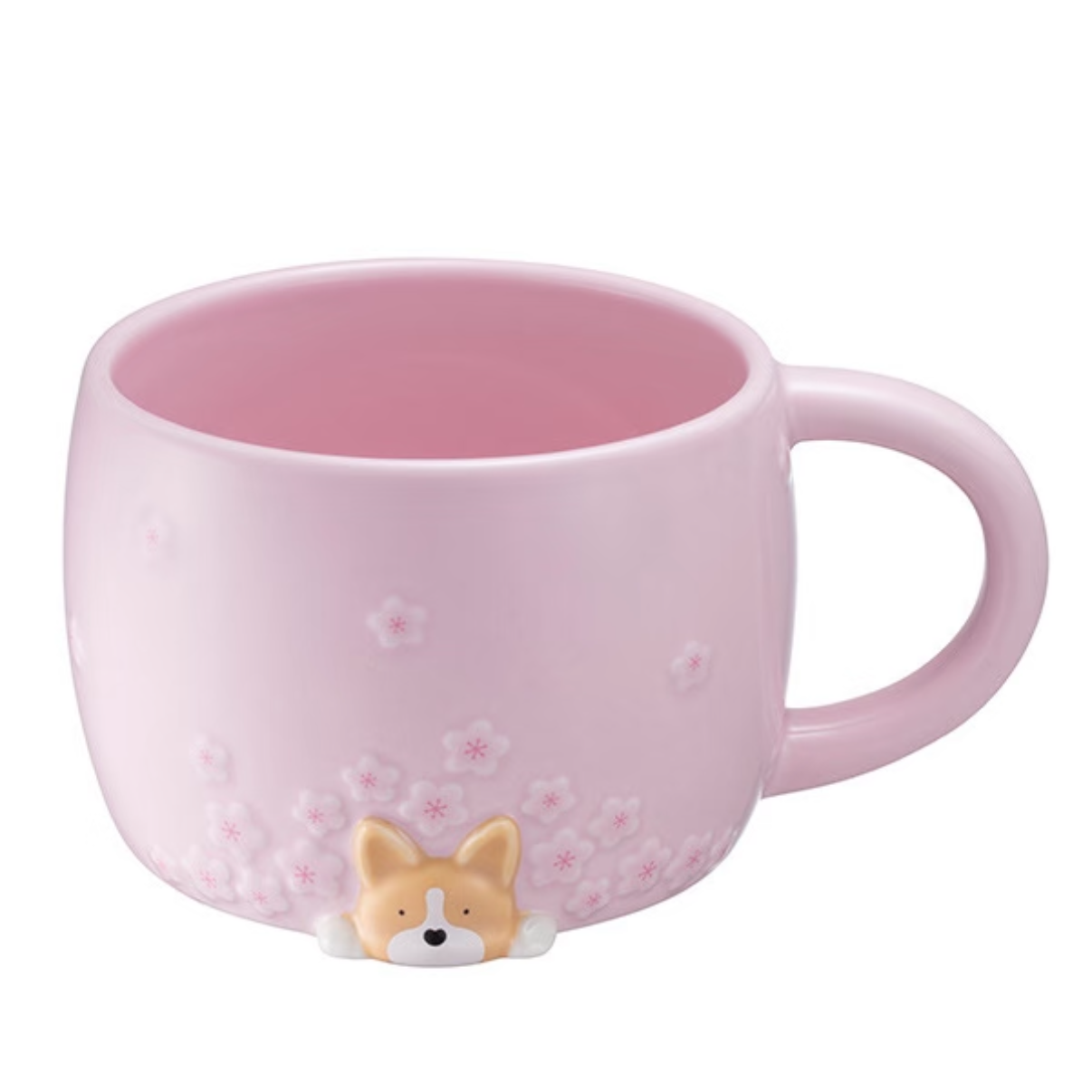 Starbucks Taiwan 2026 Sakura with Corgi pink mug