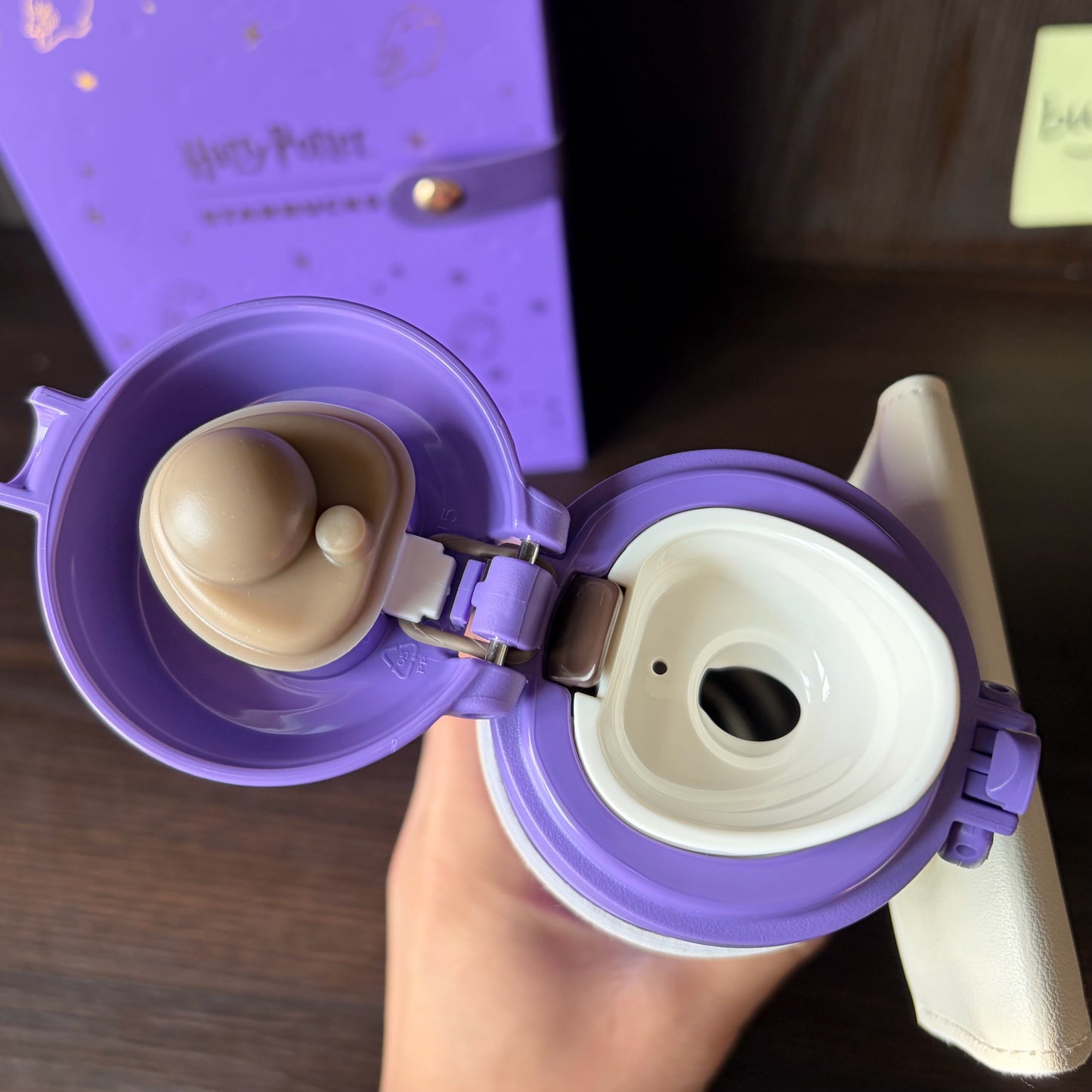 starbucks x harry potter hedwig thermos 500ml purple ss cup