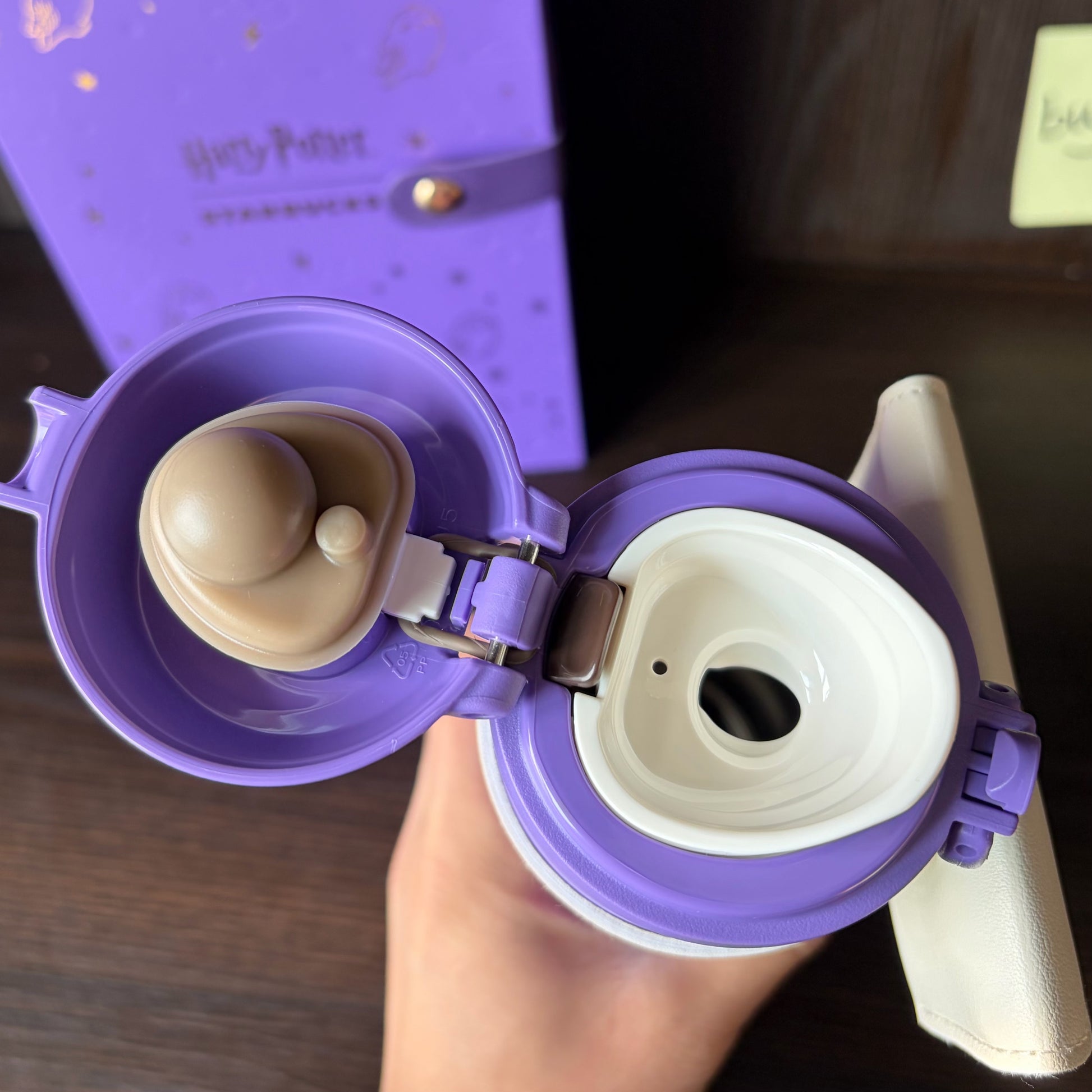 starbucks x harry potter hedwig thermos 500ml purple ss cup